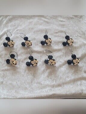 Disney Mickey Mouse shower curtain hooks Partial Set